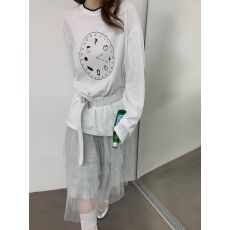 批发防晒衫180克亚麻雪花 夏季慵懒风<b class='q'>长袖</b><b class='q'>T</b><b class='q'>恤</b>印花罩衫透气宽松打底