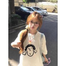 批发260克纯棉--230克纯棉夏季宽松设计感小众<b class='q'>街头</b>纯棉短袖T恤潮