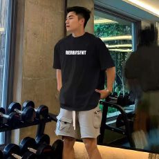 批发260克纯棉--230克纯棉夏季宽松设计感小众街头纯棉短袖T恤潮