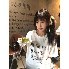 批发260克纯棉--230克纯棉夏季宽松设计感小众<b class='q'>街头</b>纯棉短袖T恤潮
