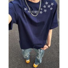 批发260克纯棉--230克纯棉夏季宽松设计感小众街头纯棉短袖T恤潮