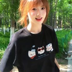 批发260克纯棉--230克纯棉夏季宽松设计感小众街头纯棉短袖T恤潮