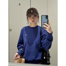 批发仿棉华棉 全消光不起球复合牛奶丝320克复合银狐绒400克圆领卫衣