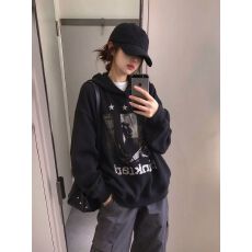 批发无帽绳 纯棉食毛华棉复合330克/加绒440克 <b class='q'>潮牌</b>印花连帽<b class='q'>卫衣</b>男女