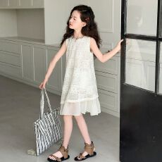 批发<b class='q'>女</b><b class='q'>童</b><b class='q'>连衣裙</b>2025儿童夏季新款背心裙子小女孩中大童洋气爆款公主风