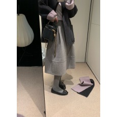 批发韩系A版～绝美毛呢裙高品质显瘦超级温柔巨藏肉半身裙