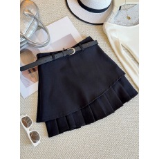 批发设计感又a又飒2026半身裙小个子<b class='q'>高腰</b>a字<b class='q'>短裙</b>春夏季百搭西装百褶裙