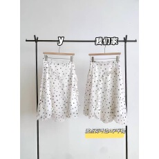 批发波点荷叶边半身裙仙女裙天丝韩系2026夏季新款