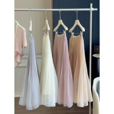 批发韩系不规则半身裙女夏季2026新款高腰A字休闲时尚温柔风百叶裙子