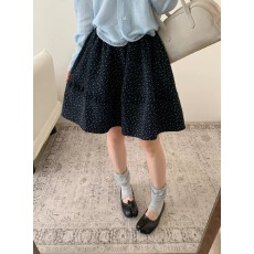 批发秋冬韩系波点木耳边磨毛半身<b class='q'>裙</b>女松紧腰蓬蓬短<b class='q'>裙</b>复古显瘦<b class='q'>花苞</b>短<b class='q'>裙</b>