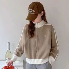 批发蝴蝶结刺绣针织衫外套女装秋冬2025新款<b class='q'>甜美</b>减龄宽松短款毛衣开衫