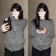 批发绵羊绒长袖<b class='q'>t</b><b class='q'>恤</b>女装开衫<b class='q'>外套</b>春秋修身打底衫圆领保暖上衣