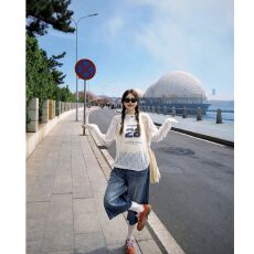 批发2026<b class='q'>夏季</b>新款小个子美式薄款复古风防晒套头上衣