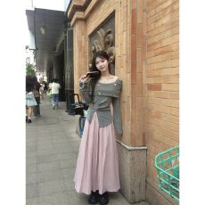 批发法式气质高级感连衣<b class='q'>裙</b>子女装2026新款秋季穿搭小个子香风套装长<b class='q'>裙</b>