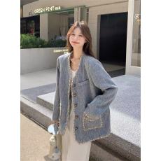 批发毛边蓝色小香风外套女春秋2025新款独特超好看流行韩系<b class='q'>西服</b>西装