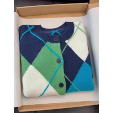 批发欧货高端定制气质减龄大码上衣女2025冬季新款加厚设计感毛衣开衫