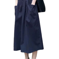 批发大码设计感别致印花复古百搭半身裙子女夏季宽松显瘦<b class='q'>中长款</b>a字裙