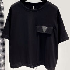 批发胖MM特<b class='q'>大码</b>300斤短袖宽松设计感小众T恤女夏季<b class='q'>韩版</b>抽绳休闲上衣潮