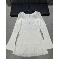 批发2025法式镂空针织<b class='q'>连衣裙</b>女秋季高级感气质纯欲风修身别致<b class='q'>连衣裙</b>