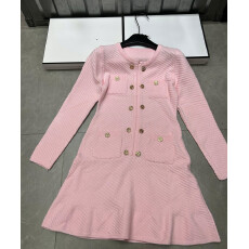 批发2025红色<b class='q'>连衣裙</b>小香风秋冬新款气质显瘦打底针织裙