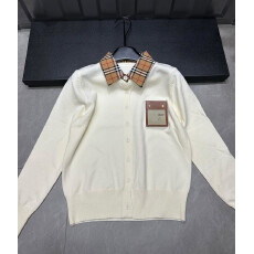 批发设计感口袋<b class='q'>翻领</b>格纹拼接针织开衫2025秋冬新款显瘦外穿内搭上衣