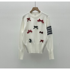 批发灰色针织衫毛衣甜美减龄立体蝴蝶结装饰长袖<b class='q'>上衣</b>2026早春新品打底