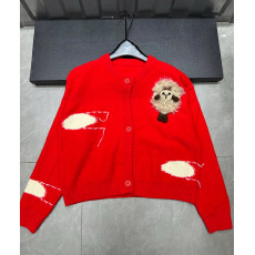 批发2025时尚百搭圆领宽松显瘦<b class='q'>甜美</b>洋气简约女长袖上衣外套毛衣女减龄