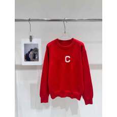 批发美式新年红胸前字母毛衣女2026春秋新款欧货慵懒风<b class='q'>上衣</b>冬