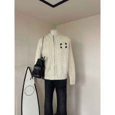 批发韩版小香风刺绣拉链毛衣外套女圆领宽松大气秋冬新款针织开衫