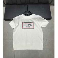 批发2026春夏新款字母印花短袖<b class='q'>T</b>恤女休闲百搭街头上衣