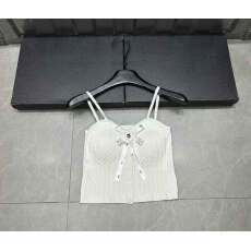 批发花朵蝴蝶结纯欲风吊带背心内搭女<b class='q'>夏季</b>辣妹美背设计感打底外穿上衣