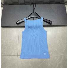 批发香香花朵镂空纯色无袖吊带2026春夏装款洋气上衣圆领背心外穿