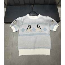 批发花朵小马短袖针织衫<b class='q'>毛衣</b>女2026冬季<b class='q'>新款</b>过年喜庆氛围感上衣