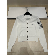 批发2026年春夏新款<b class='q'>针织</b>星球袖子图案长袖单排扣<b class='q'>开衫</b>宽松百搭女上衣