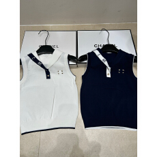 批发2026年春夏新款针织字母海军<b class='q'>无袖</b>套头<b class='q'>背心</b>修身显瘦百搭女<b class='q'>背心</b>