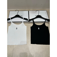 批发2026年春夏新款针织字母无袖V领套头吊带修身显瘦百搭女小背心