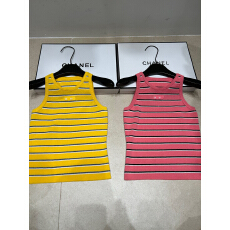 批发2026年春夏新款针织同色字母条纹无袖套头背心修身显瘦<b class='q'>百搭</b>女背心