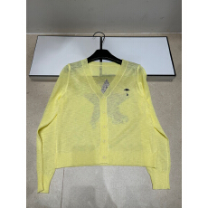 批发2026年夏季新款针织潮牌D烫钻字母五角星长袖单排扣开衫宽松上衣