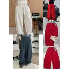 批发阔腿裤女春秋2024新款高腰垂感宽松直筒休闲卫裤小个子运动裤