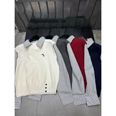 批发2025秋冬新款拼接<b class='q'>衬衫</b>翻领长袖套头针织减龄休闲百搭上衣