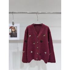 批发网红新款<b class='q'>手工</b>钉珠马海毛针织开衫