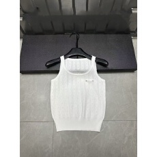 批发2026早春新款字母提花圆领针织<b class='q'>背心</b>修身显瘦百搭短款上衣