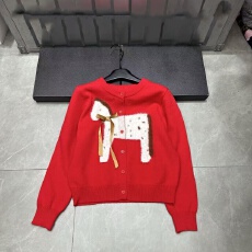 批发秋冬新款蝴蝶结小马针织开<b class='q'>衫</b>减龄休闲百搭上衣