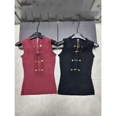 批发2026春<b class='q'>夏</b>新款镂空圆领针织背心修身显瘦性感百搭上衣