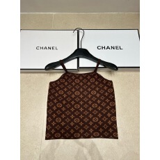 批发2026夏季新款满提花针织吊带背心短款修身内搭外穿女上衣