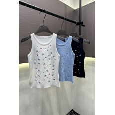 批发新款重工刺绣针织圆领背心修身显瘦百搭上衣2026夏季