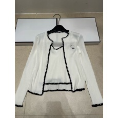 批发2026年夏季新款<b class='q'>针织</b>无袖吊带背心+长袖防晒<b class='q'>开衫</b>两件套套装