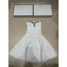 批发2026夏季新款订钻抹胸针织连衣裙简约百搭时尚连衣裙