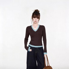 批发已出货 针织衫女秋季修身内搭打底衫早秋<b class='q'>上衣</b>