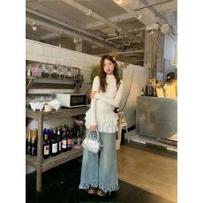 批发长袖t恤女秋冬设计感修身叠穿<b class='q'>打底衫</b>内搭